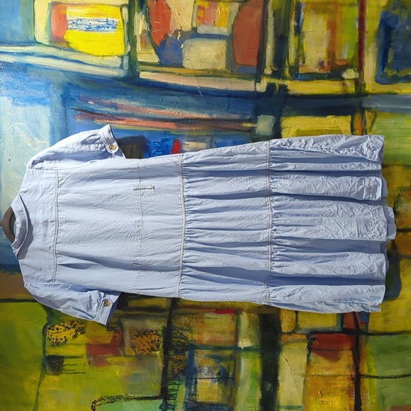 Soft surroundings tiered shirt dress size small - Picture 2 of 7